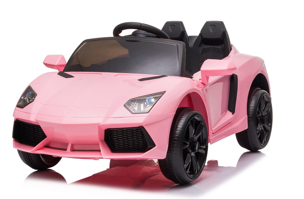 finoos speedy elektrische kinderauto 12v 1 tot 4 jaar roze