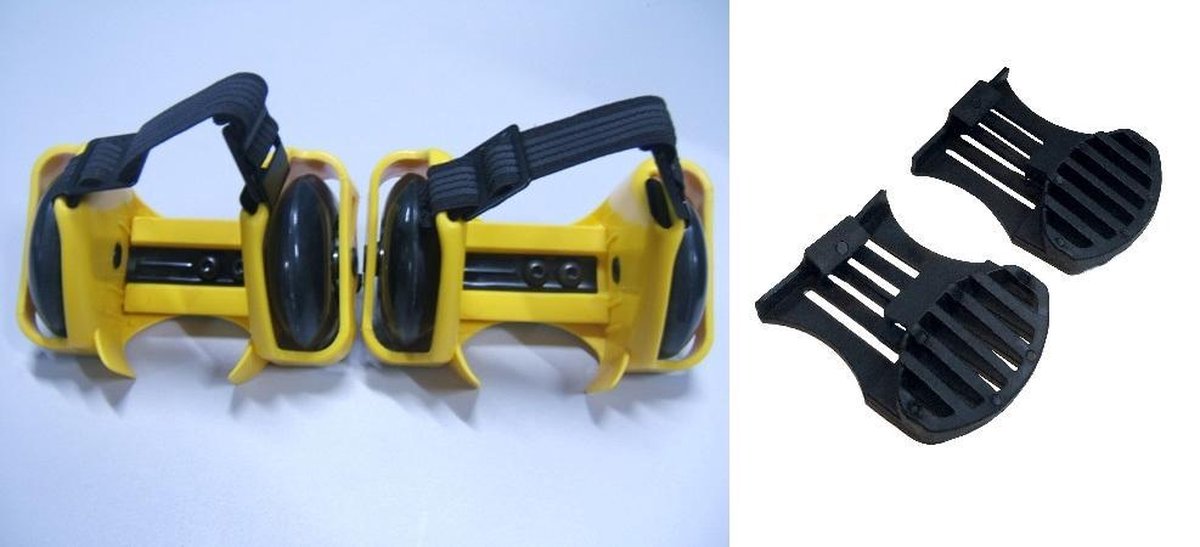 Flashing rollers met remmen 90kg max gewicht geel Skateonderdeel kopen online