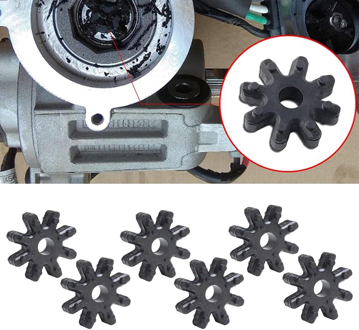 Flexibele stuurkolomkoppeling 563152K000FFF - Kunststof stuurkoppeling - Tussenhendel bus - 6 stuks Kinderfiets kopen online