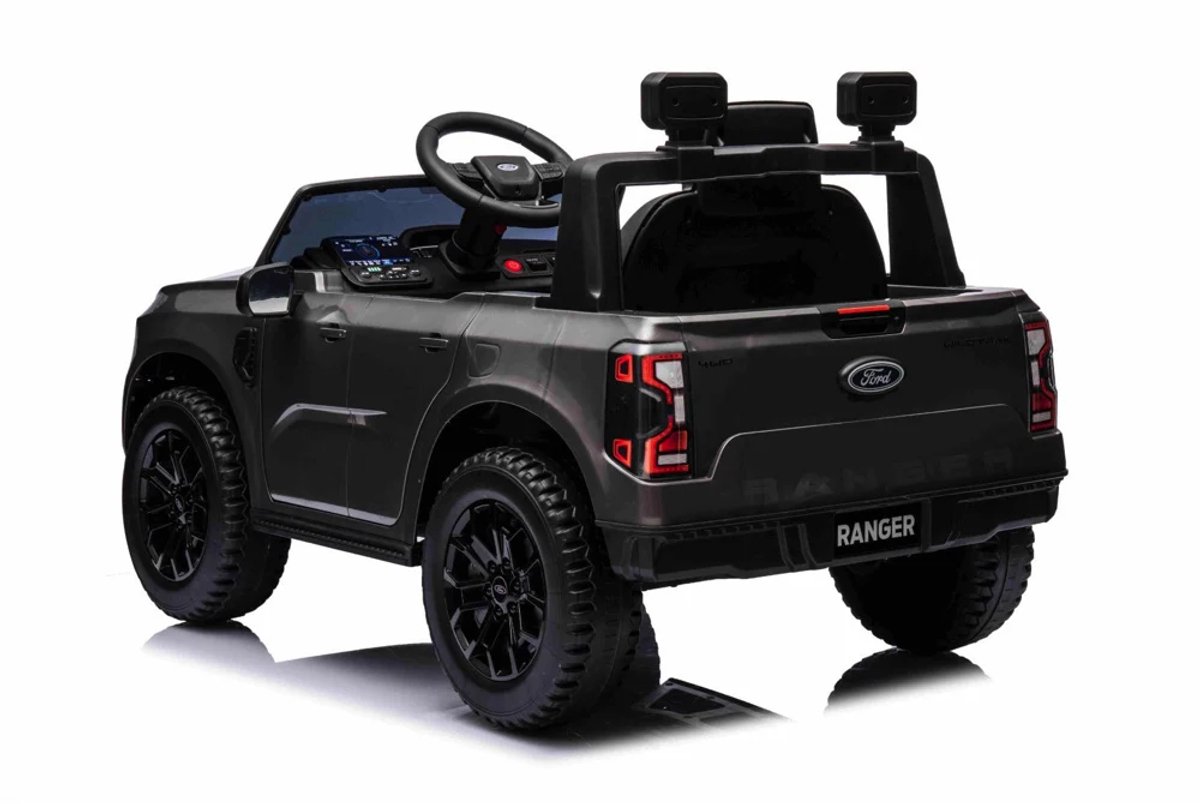 ford ranger 12 volt elektrische kinderauto met rubberen banden leder zitje en meer