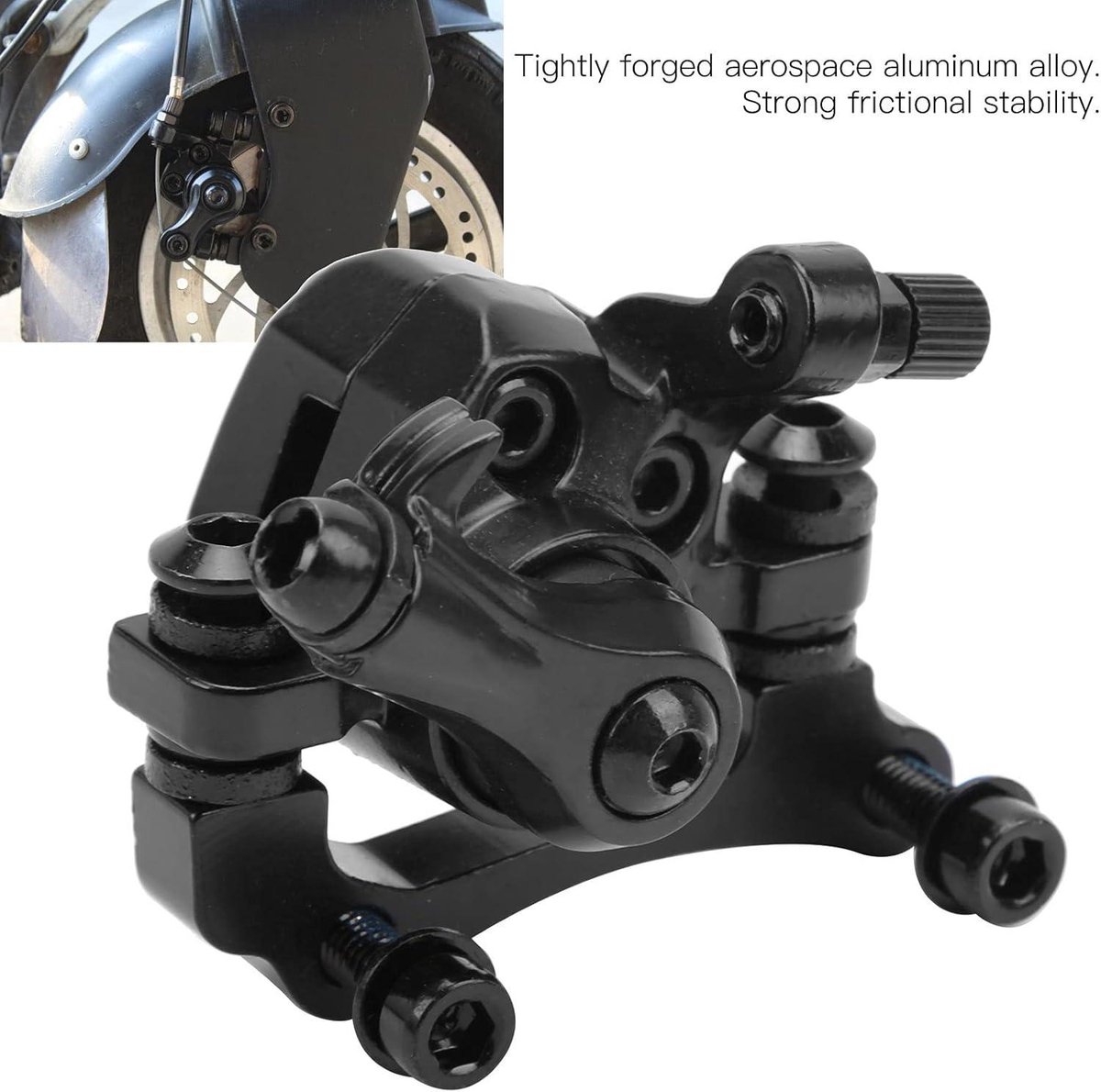 front rem aluminium zwart draagbare schijfrem voor elektrische step accessoires voor e step