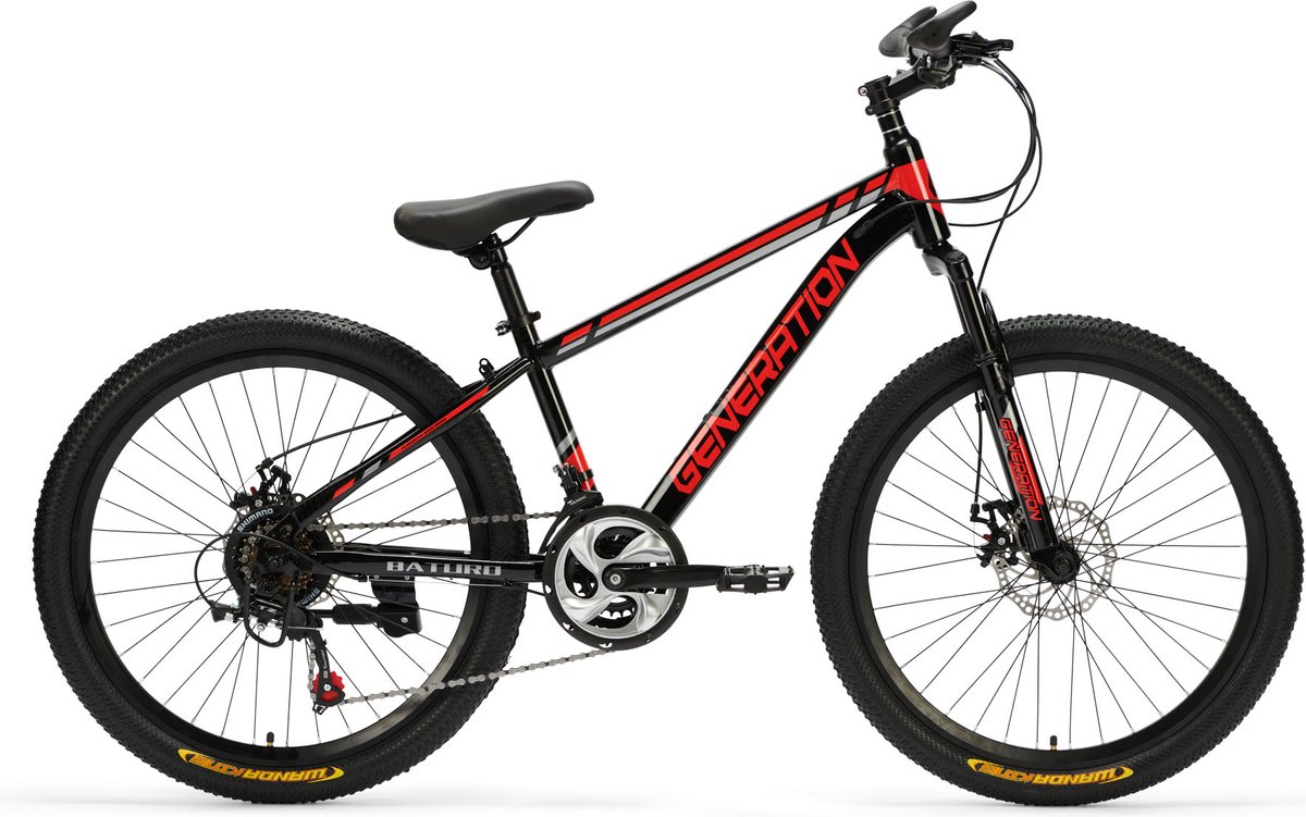 generation baturo mountainbike 24 inch rood