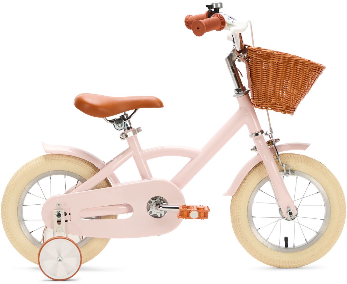 generation classic 12 inch roze kinderfiets met mandje