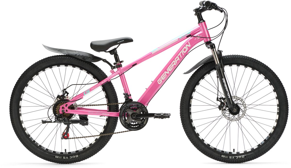 generation m 760 mountainbike 26 inch roze met spatborden
