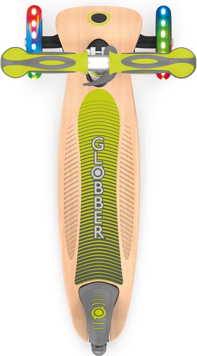 Globber Primo Wood Step Met 3 Wielen in Groen Step kopen online