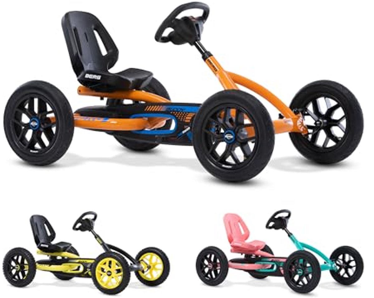 gokart voor kinderen van 3 tot 8 jaar maximaal 50 kg oranje