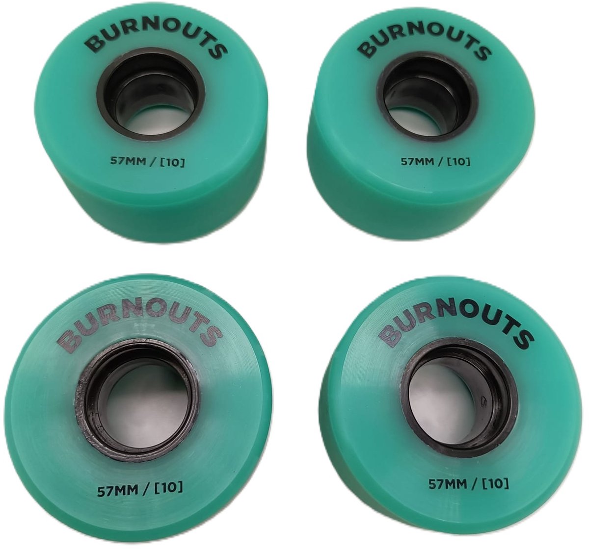 GoldCoast Burnouts 57 mm 90A Groen longboard wielen 4-Pack Longboard kopen online