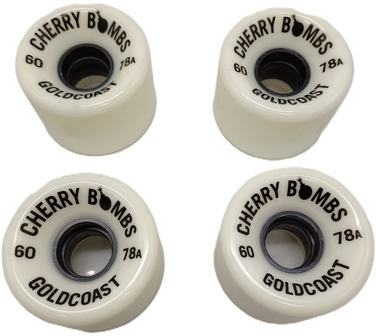Goldcoast Cherry Bombs 60 mm 78A Cruiser Longboard wielen Wit Longboard kopen online