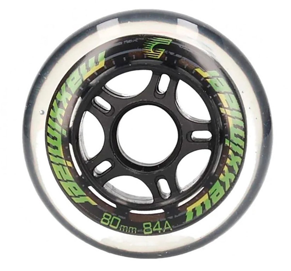 graf max 10 schaatswielen 4 eenheden zilver 80 mm 84a