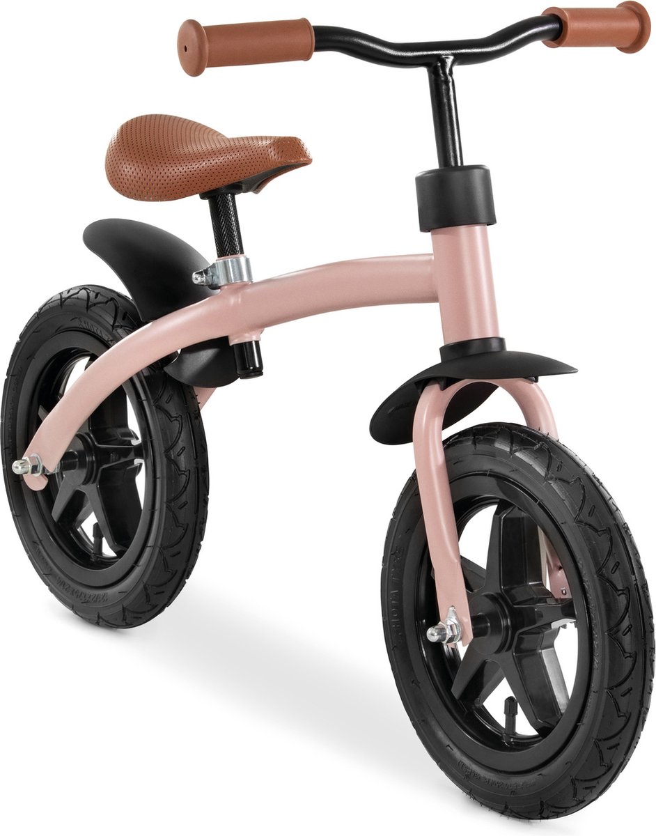 Hauck loopfiets EZ Rider 12 voor kinderen 2-4 jaar, 12 inch luchtbanden, verstelbaar zadel, Matt Rose (roze) Loopfiets kopen online