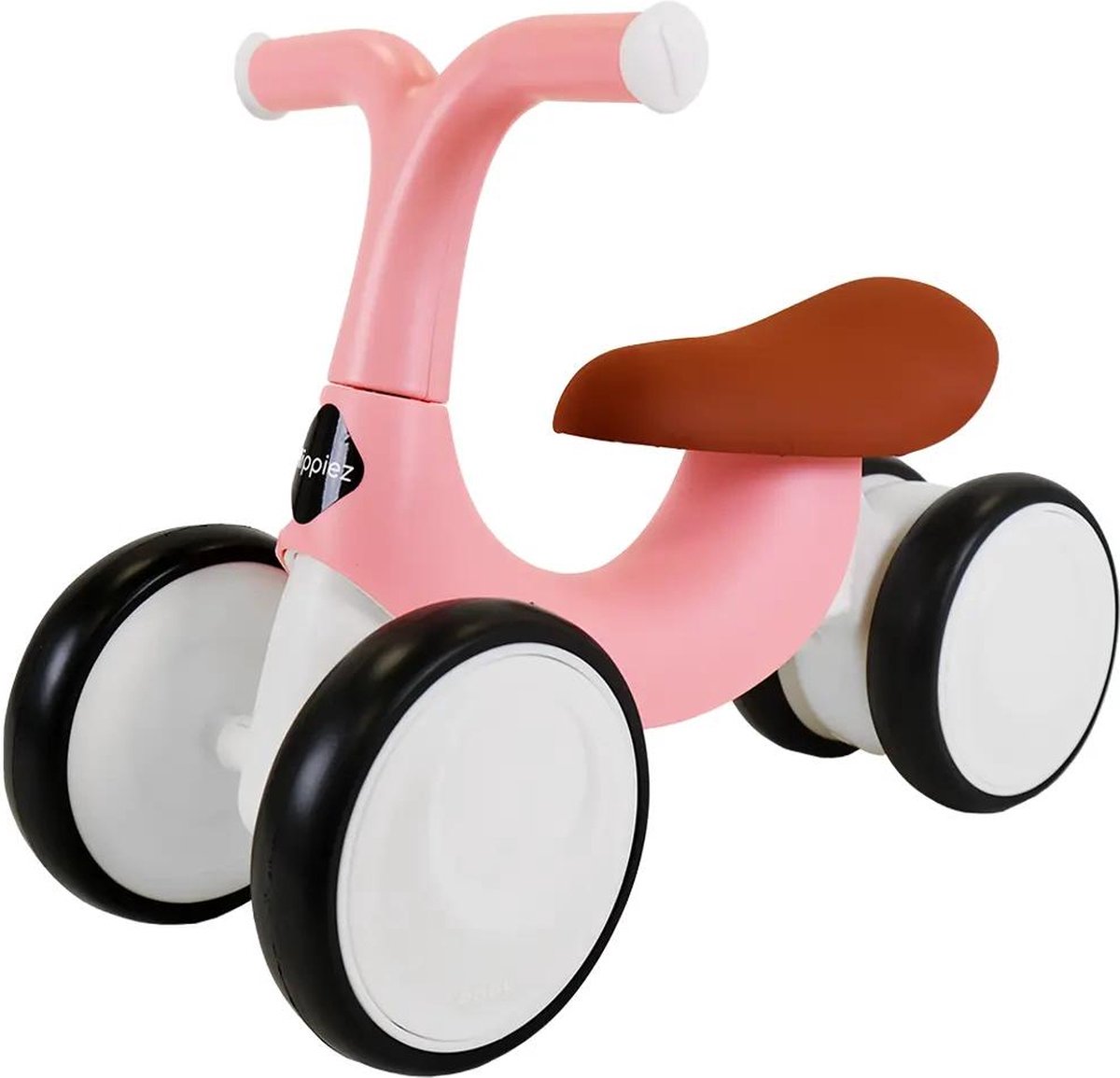 Hippiez loopfiets Freedom Retro Pink - 1 jaar - meisjes - kunststof - roze Loopfiets kopen online