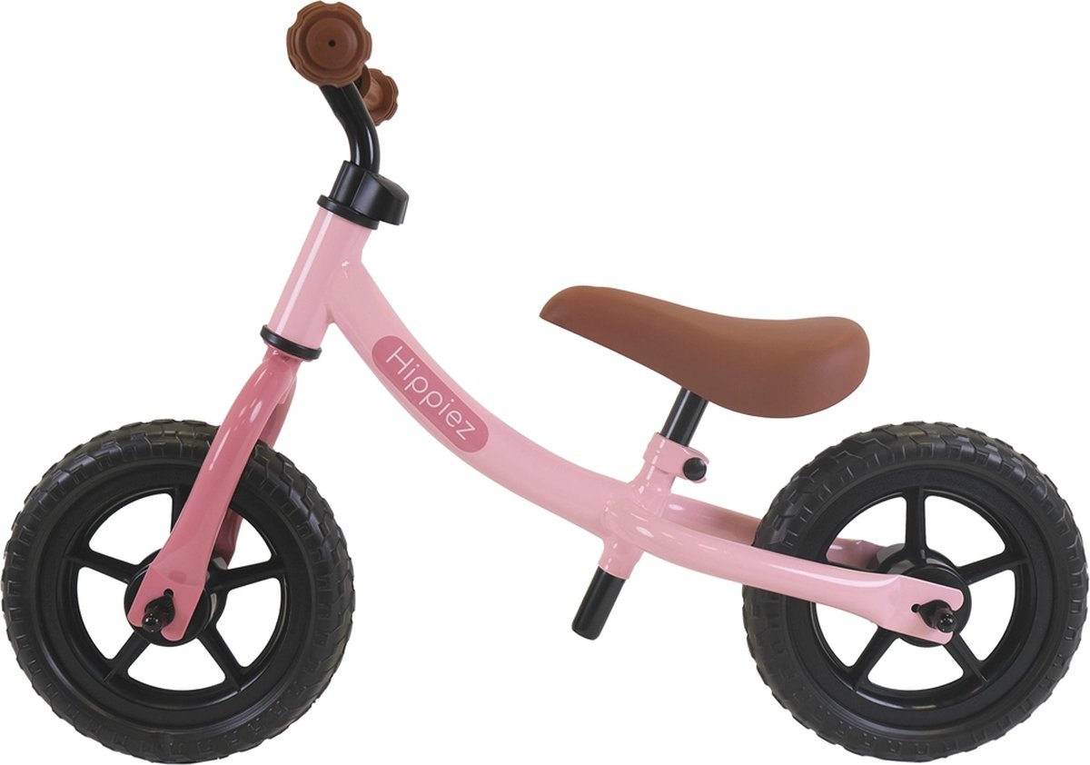 Hippiez Metalen Loopfiets Worker Old Pink vanaf 2 jaar - Roze Loop Fiets - Verstelbaar Zadel en Stuur - Voor Meisjes - Compact en Veilig - Lage Instap Loopfiets kopen online