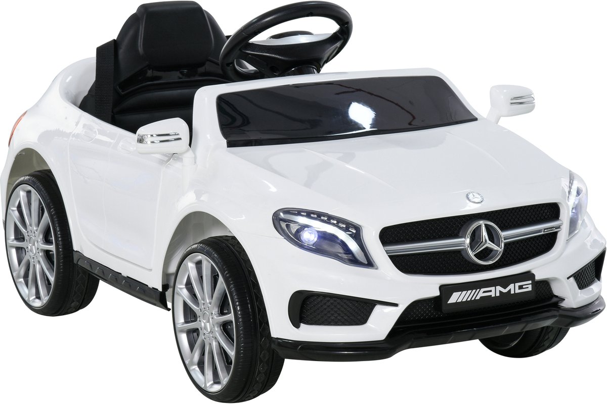 HOMCOM - Elektrische kinderauto - Kunststof - 100x58x46cm - Wit Accuvoertuig kopen online