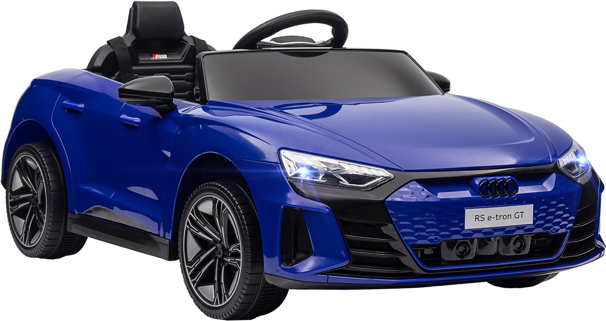 homcom elektrische kinderauto pp 103x58x41cm blauw