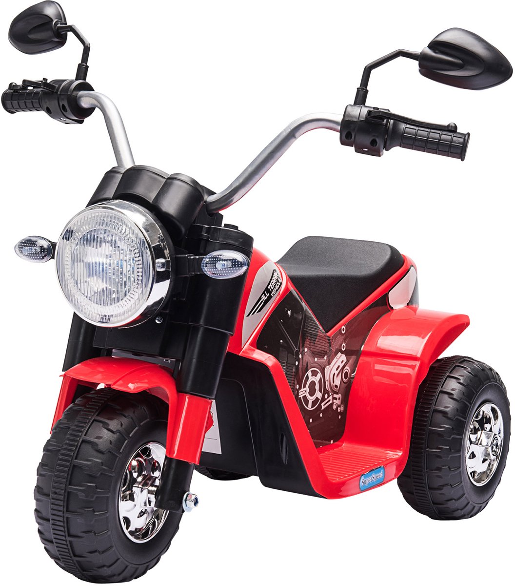 HOMCOM-Elektrische Motorfiets-PP-72x57x56cm-Rood Accuvoertuig kopen online