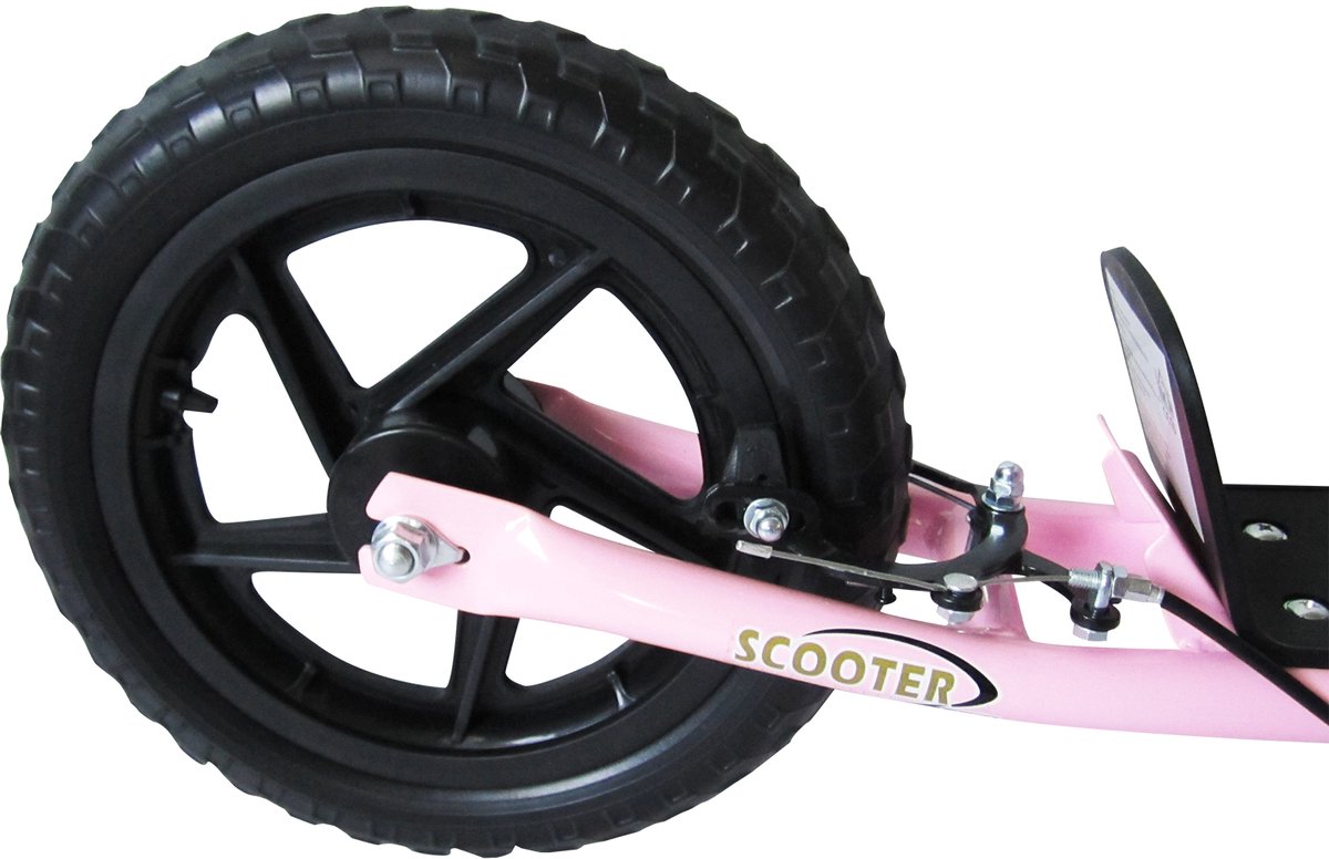 HOMCOM Kinderstep Staal, PVA, EVA L120 x B52 x H80-88 cm Roze Step kopen online