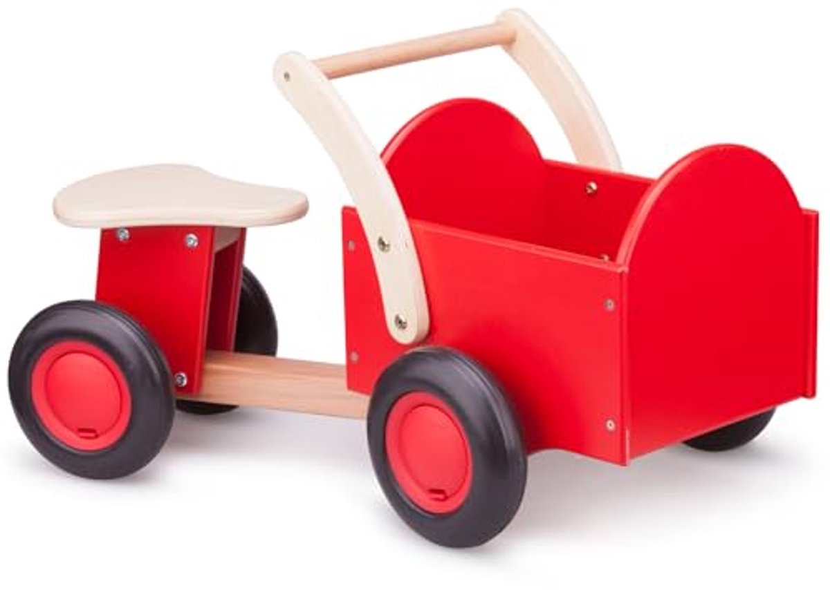 houten kinderfietsen rood perfect voor peuters