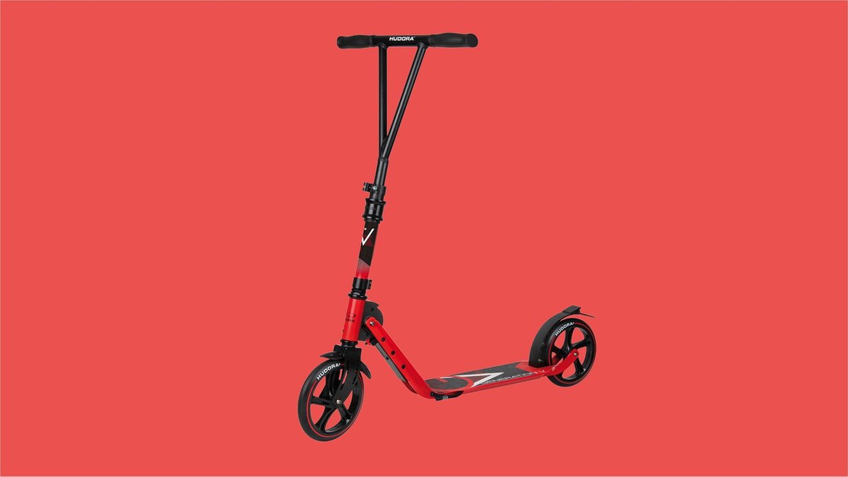hudora bigwheel 205 met v vormig stuur rood