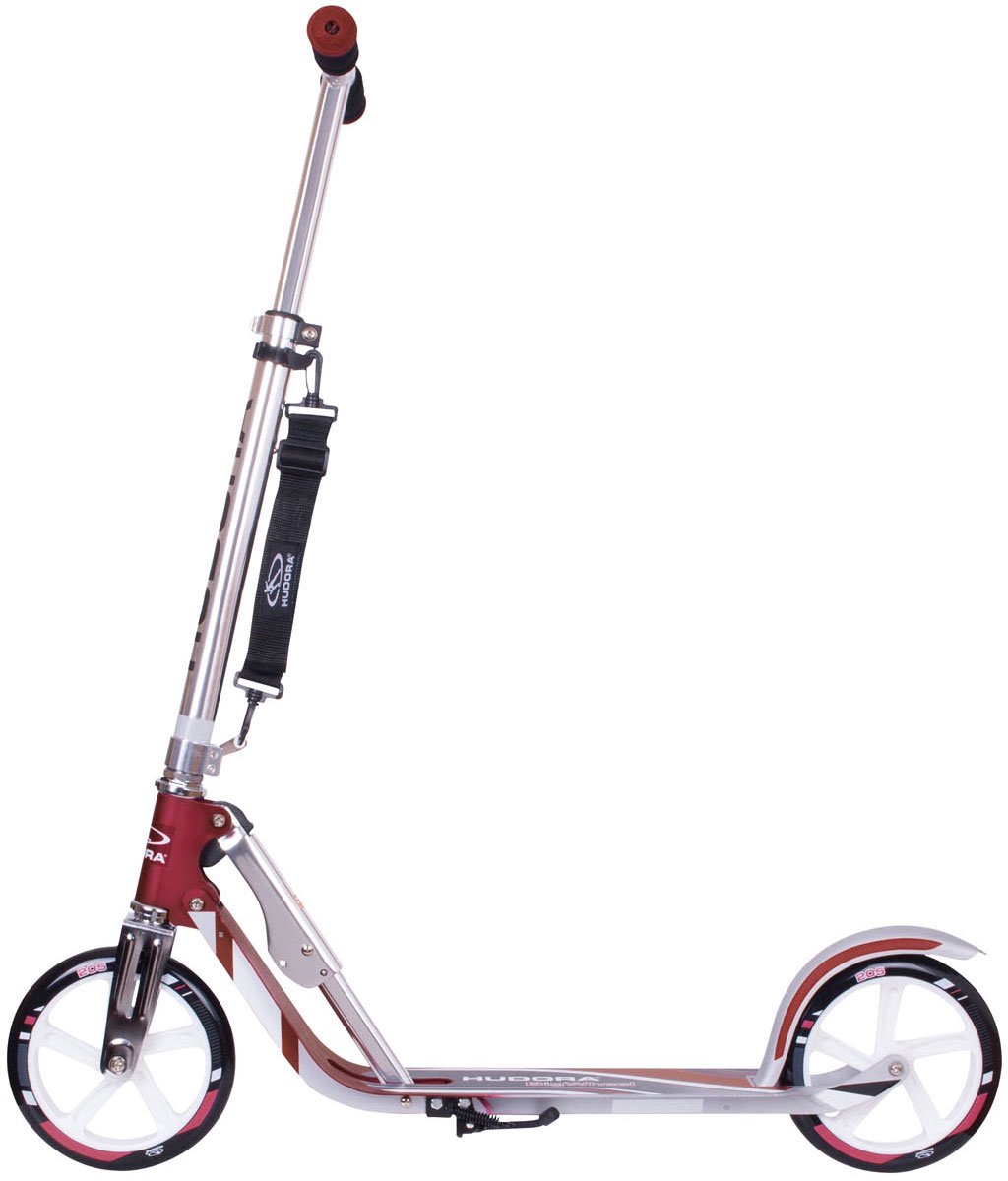 hudora scooter big wheel rx205 step magenta zilver