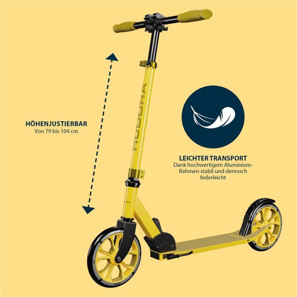 HUDORA Scooter First 200 Geel Step kopen online