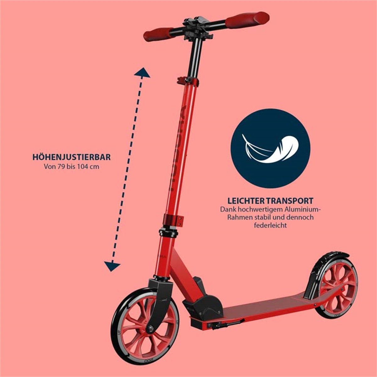 HUDORA Scooter First 200 Rood Step kopen online