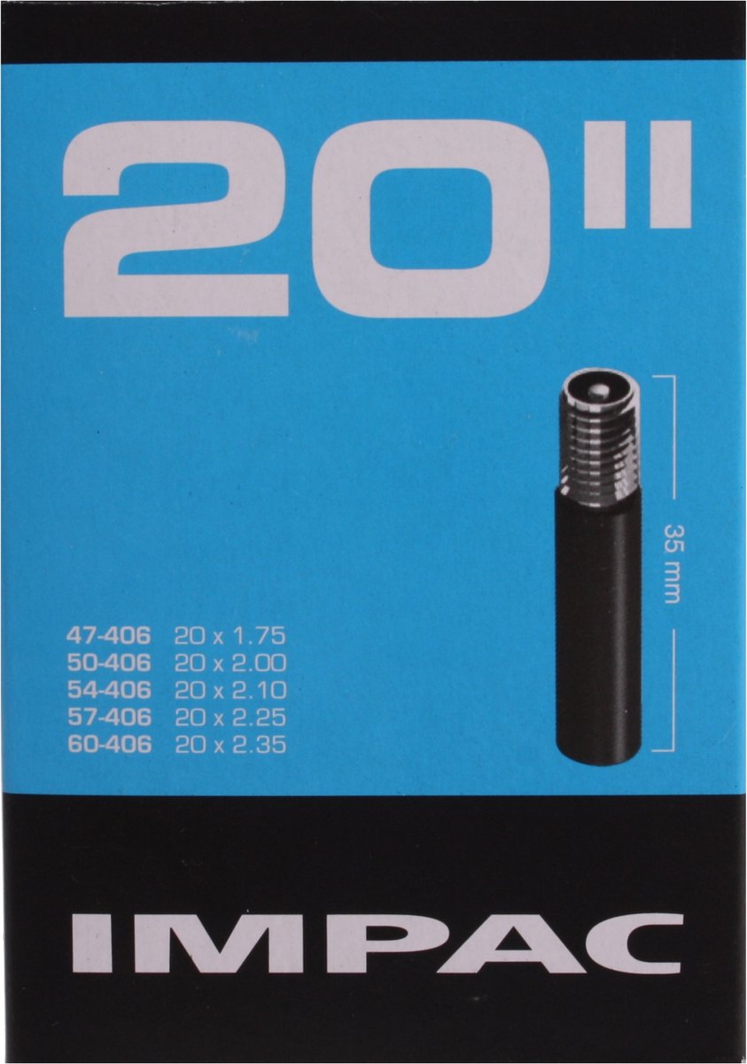impac binnenband 20 x 1 75 2 35 47 60 406 av 35mm