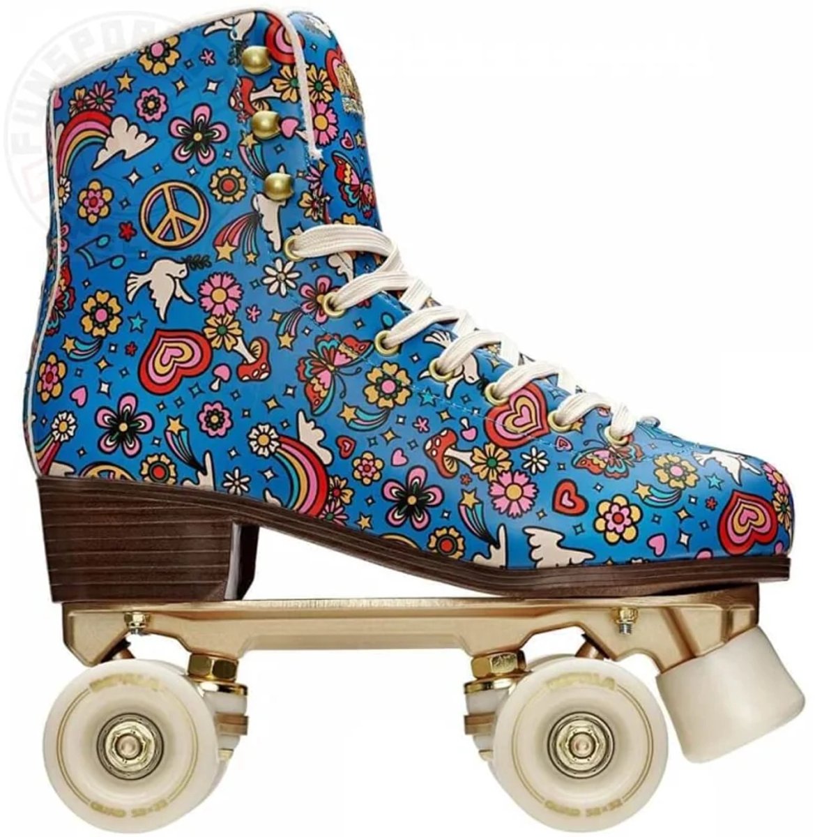 Impala Harmony Blue Quad Rollerskates - Maat 41 - Blauw/Geel/Rood Rolschaatsen kopen online