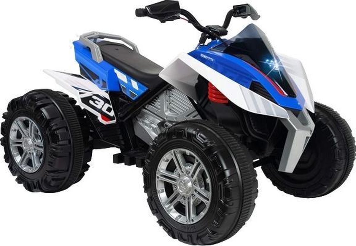 Injusa Rage Elektrische Kinderquad 12v Blauw/wit Accuvoertuig kopen online