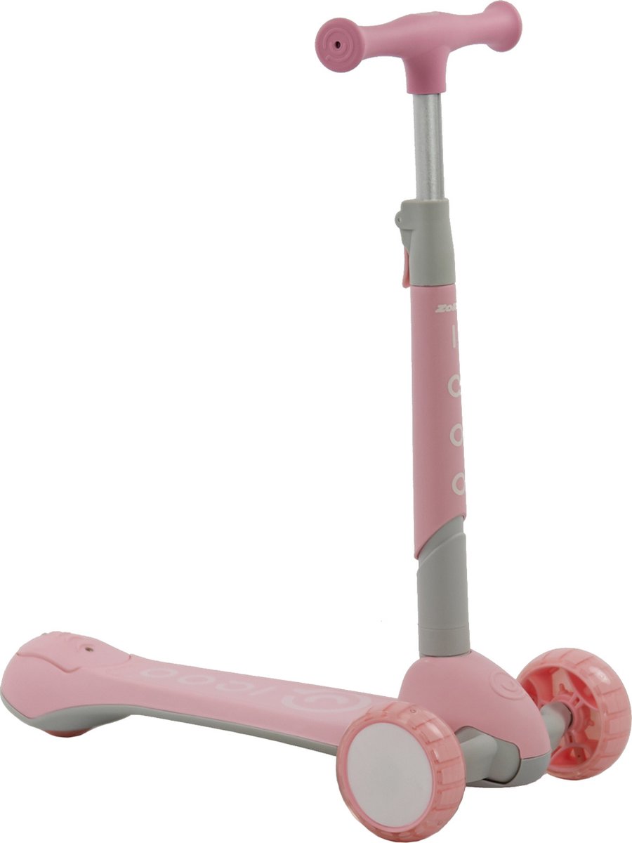 iqoo step met led wielen roze