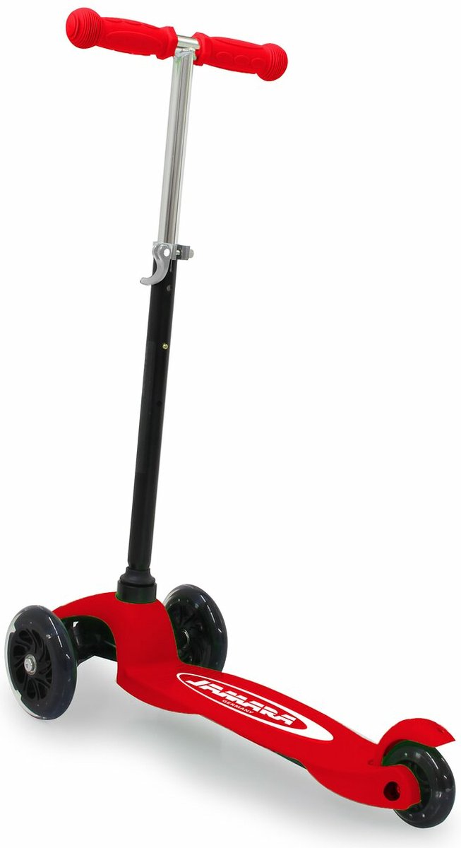 Jamara kinderstep KickLight scooter rood verstelbaar stuur. Step kopen online