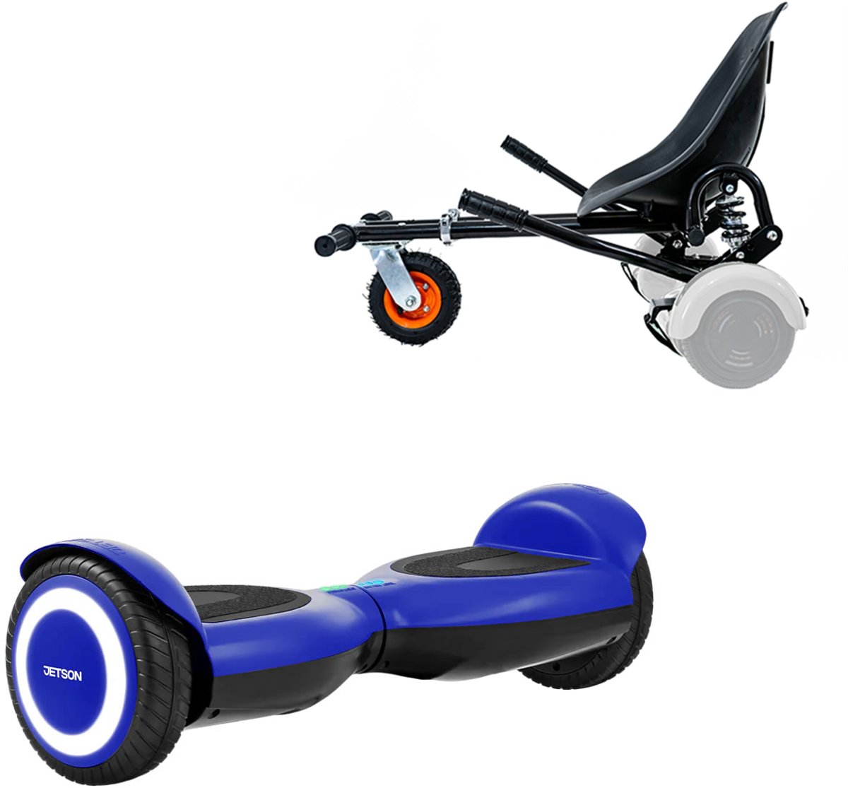 Jetson Prism Hoverboard Blauw Met Schokdemper Hoverkart Zwart - All-Road 6.5 inch Wielen - Oxboard - LED Verlichting - UL2272 Gecertificeerd Hoverboard kopen online