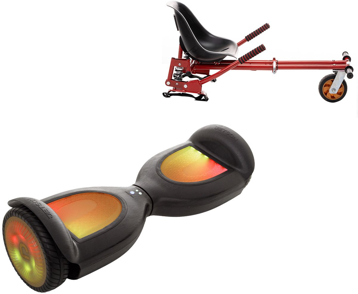 Jetson Prism Hoverboard Zwart PRO Met Schokdemper Hoverkart Rood - All-Road 6.5 inch Wielen - Oxboard - LED Verlichting - UL2272 Gecertificeerd Hoverboard kopen online