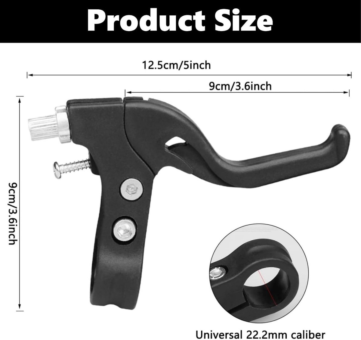 jhubers goods kinderfiets remhendel reserveonderdelen eenvoudig te installeren zwart