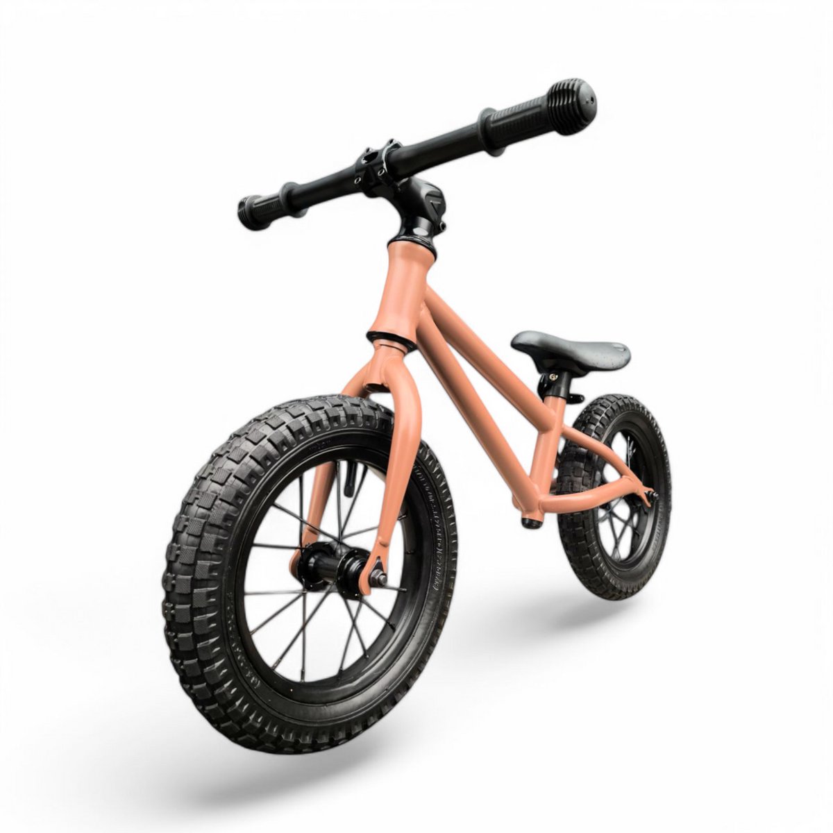 Jobber - Fatbike Loopfiets 2 jaar - loopfietsen 12 inch - Pastel Roze Loopfiets kopen online