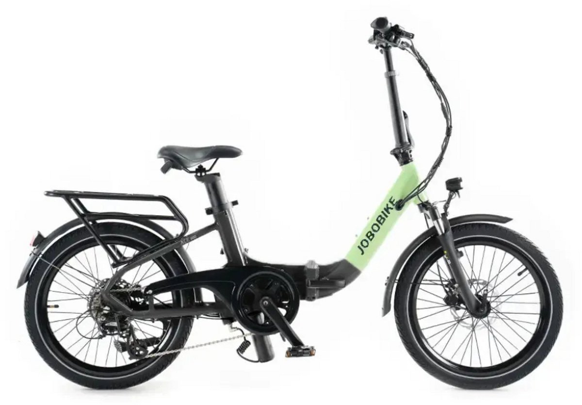 JOBOBIKE Ace Elektrische Vouwfiets - Lage Instap - 20 Inch - 250W Motor - 7 Versnellingen - 50 km Actieradius - Mechanische Schijfremmen - Groen Fiets (elektrisch) kopen online