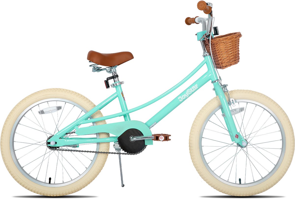 Joystar Fantasy Kinderfiets voor Meisjes - 20 Inch - Mand - Zijwieltjes - Bel - Handrem - Groen Kinderfiets kopen online
