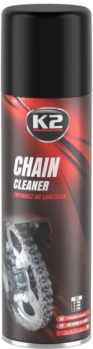 k2 chain cleaner 500ml krachtige kettingreiniger voor motorfiets en fiets