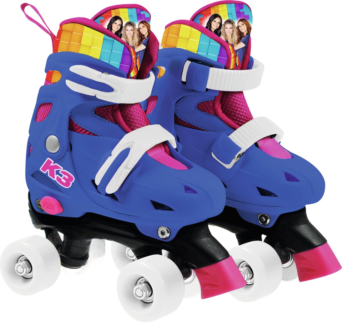 K3 rolschaatsen maat 26/29 - regenboog - met verstelbare schoen Rolschaatsen kopen online