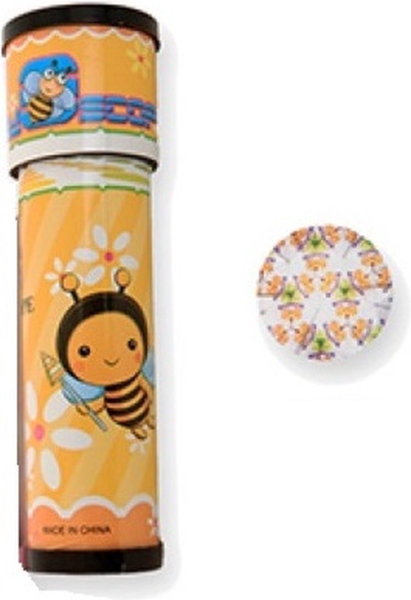 kaleidoscoop geel bijtje caleidoscoop funcadeau schoencadeautje