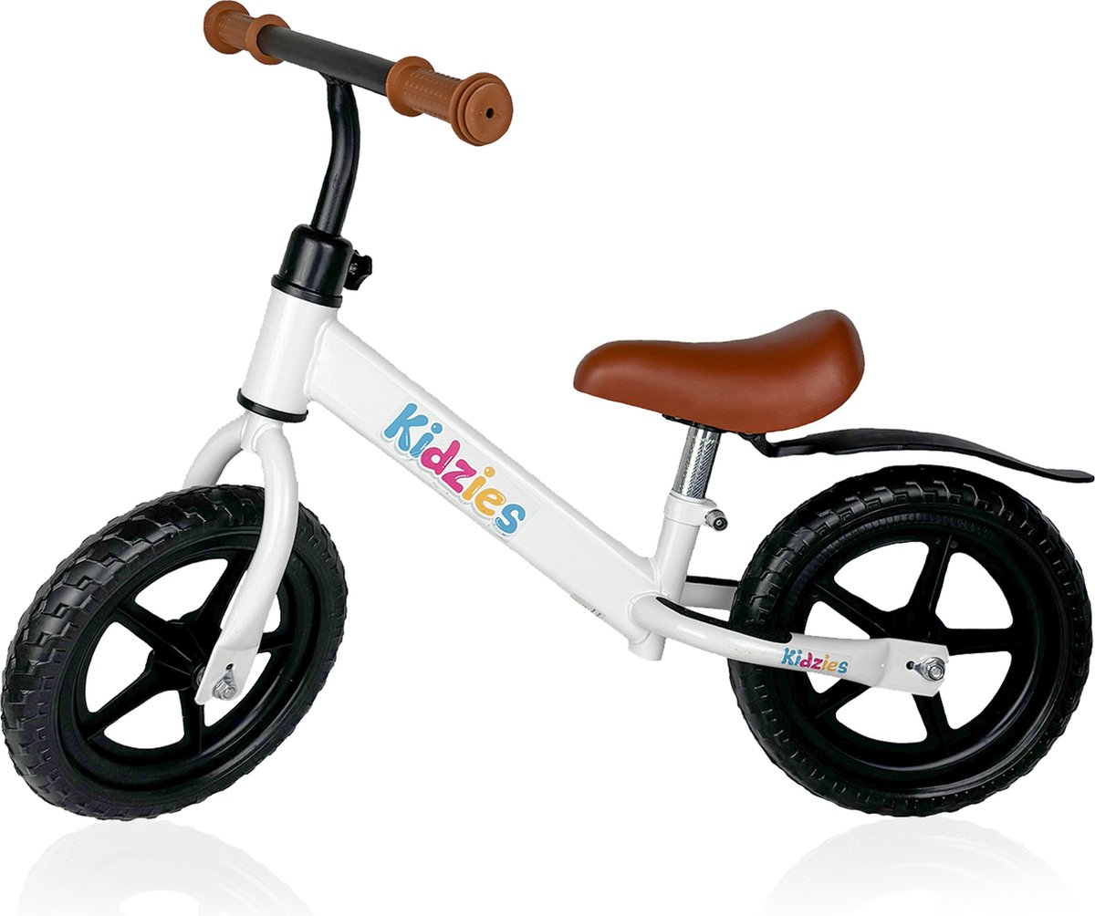 Kidzies KiddyCruiser Loopfiets - 2 tot 5 jaar - Jongens en Meisjes - Balance Bike - Verstelbaar zadel - Duurzaam - Personaliseerbaar Loopfiets kopen online