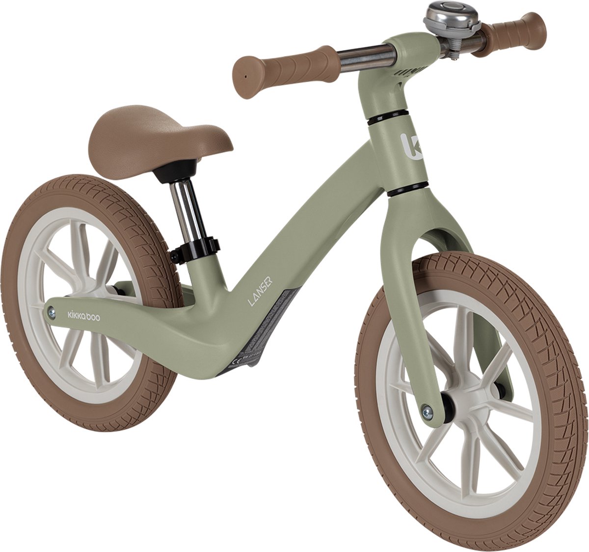 Kikkaboo Lanser Loopfiets - Legergroen Loopfiets kopen online