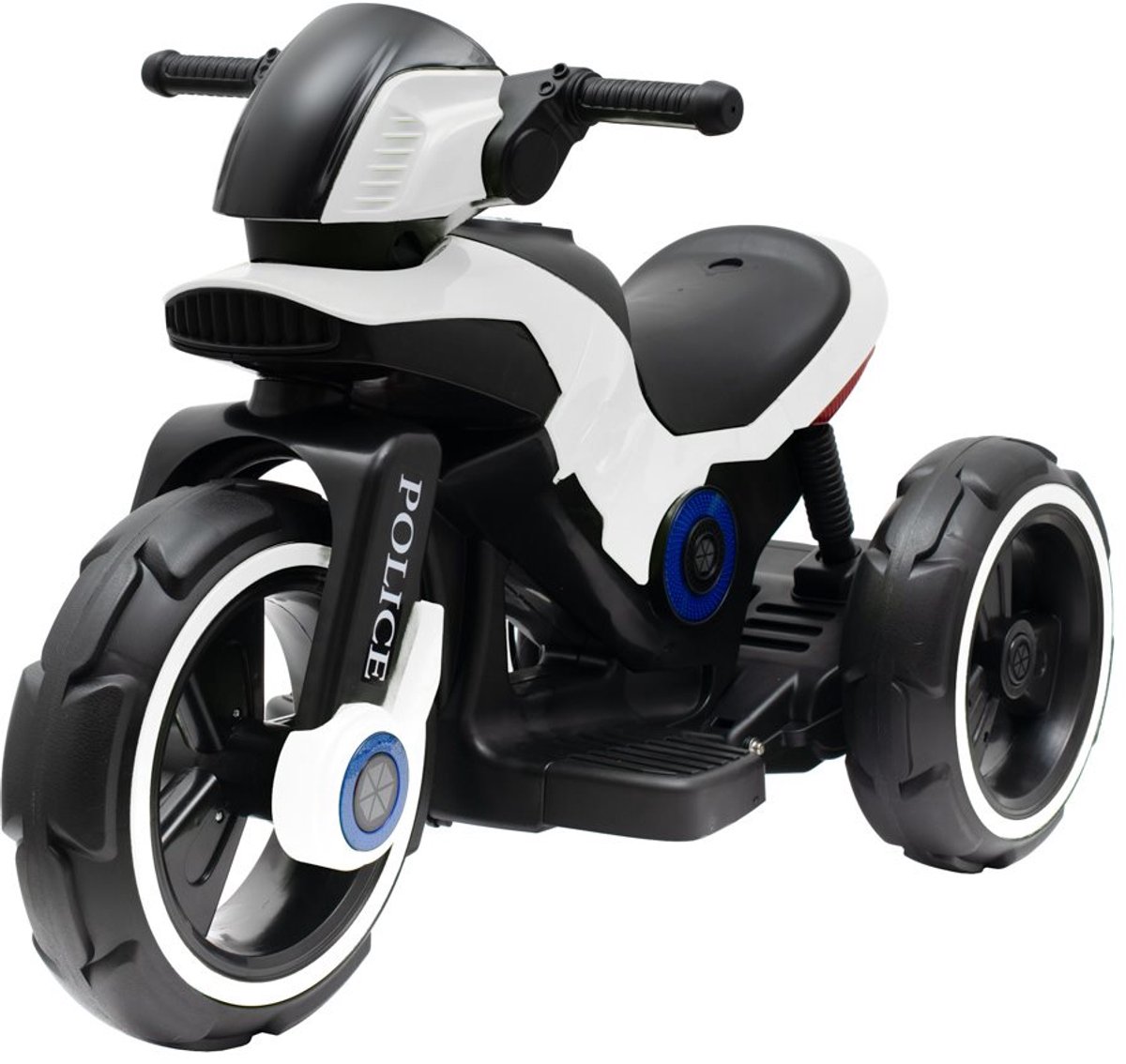 Kinder trike wit - Elektrische Motor Accuvoertuig kopen online