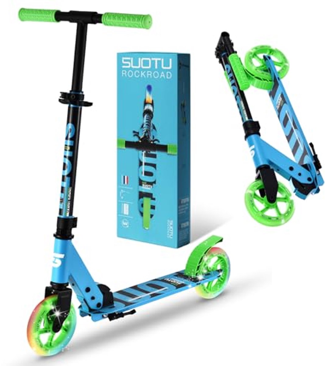 Kinderen Scooter met 145mm Verlichtende Wielen - Geschikt voor 3-12 Jaar, Max Handlebar Hoogte 85cm, Tot 50kg, Aluminium Kinderfiets kopen online
