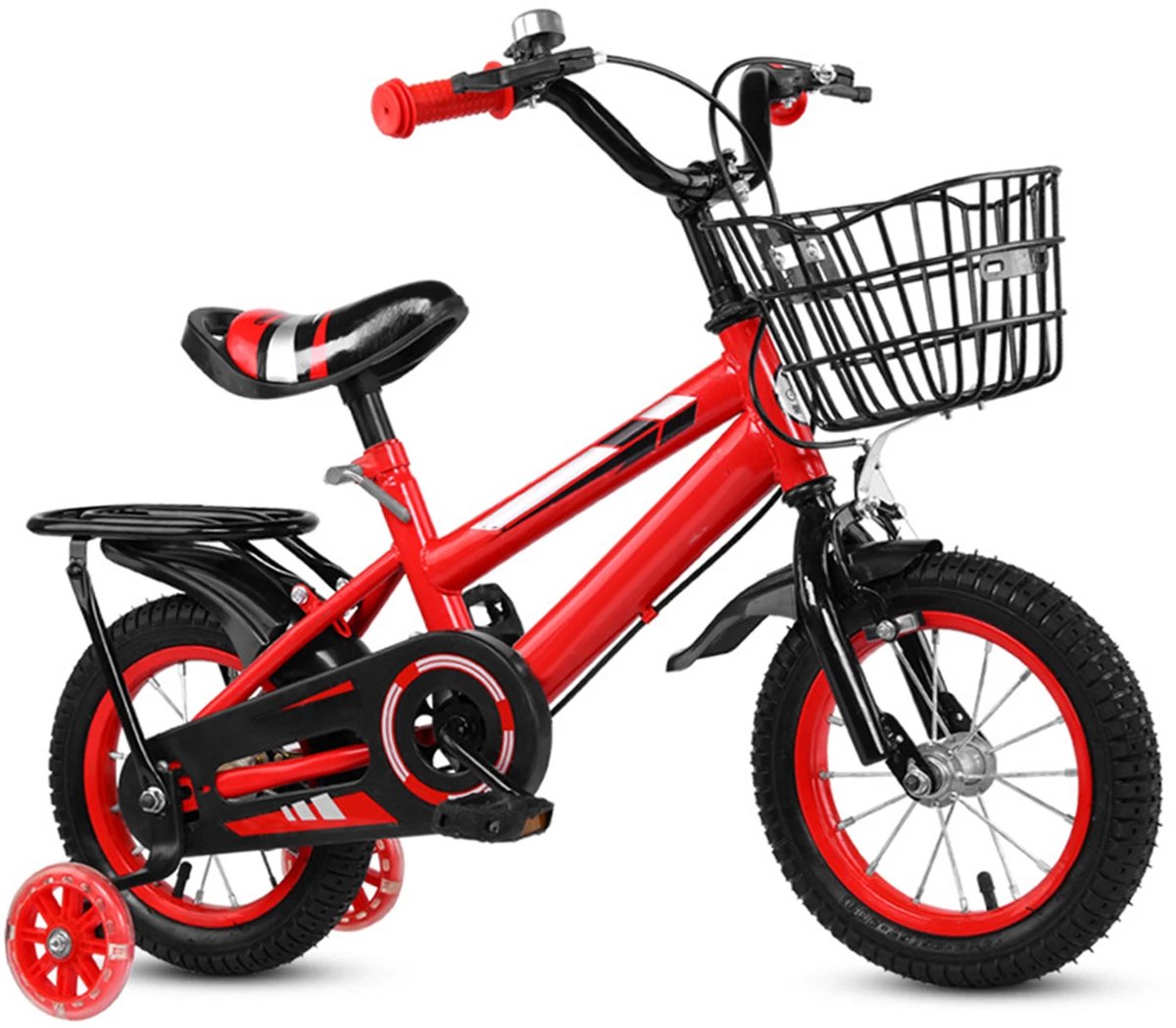kinderfiets 14 16 inch jongens meisjes verstelbaar met afneembare mand voor peuters 2 7 jaar