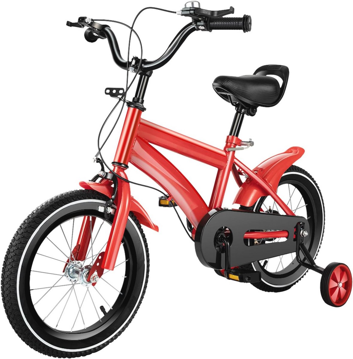 Kinderfiets 14 inch met Steunwielen en Anti-Slip Banden - Geschikt voor Jongens en Meisjes van 3 tot 7 Jaar Kinderfiets kopen online