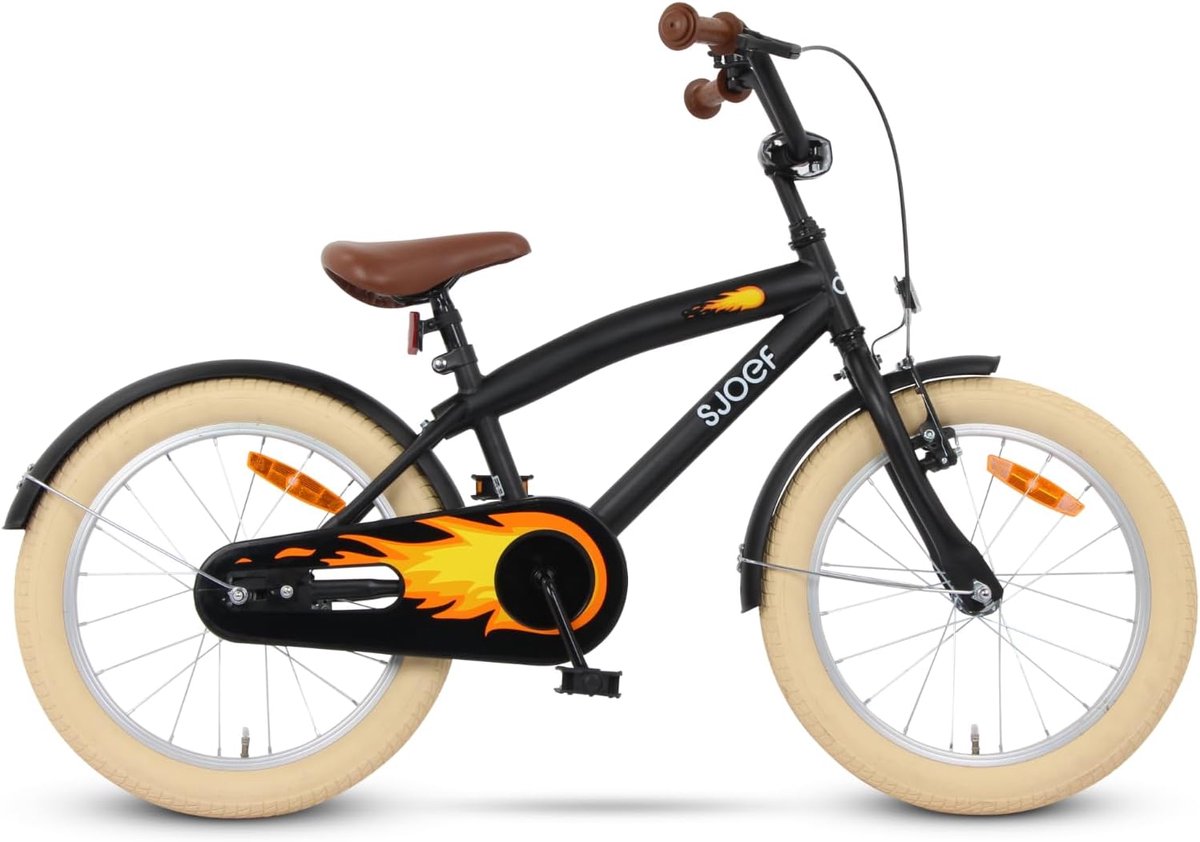 Kinderfiets 18 inch voor Jongens | Geschikt voor 5-7 jaar | Verstelbaar Zadel en Stuur Kinderfiets kopen online