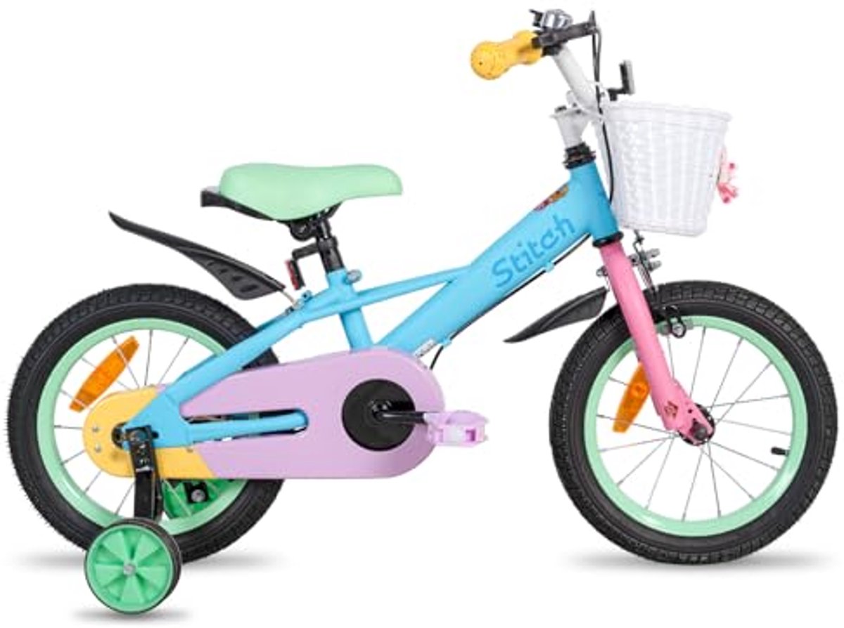 kinderfiets voor meisjes met steunwielen roze lila blauw geschikt voor 2 7 jaar