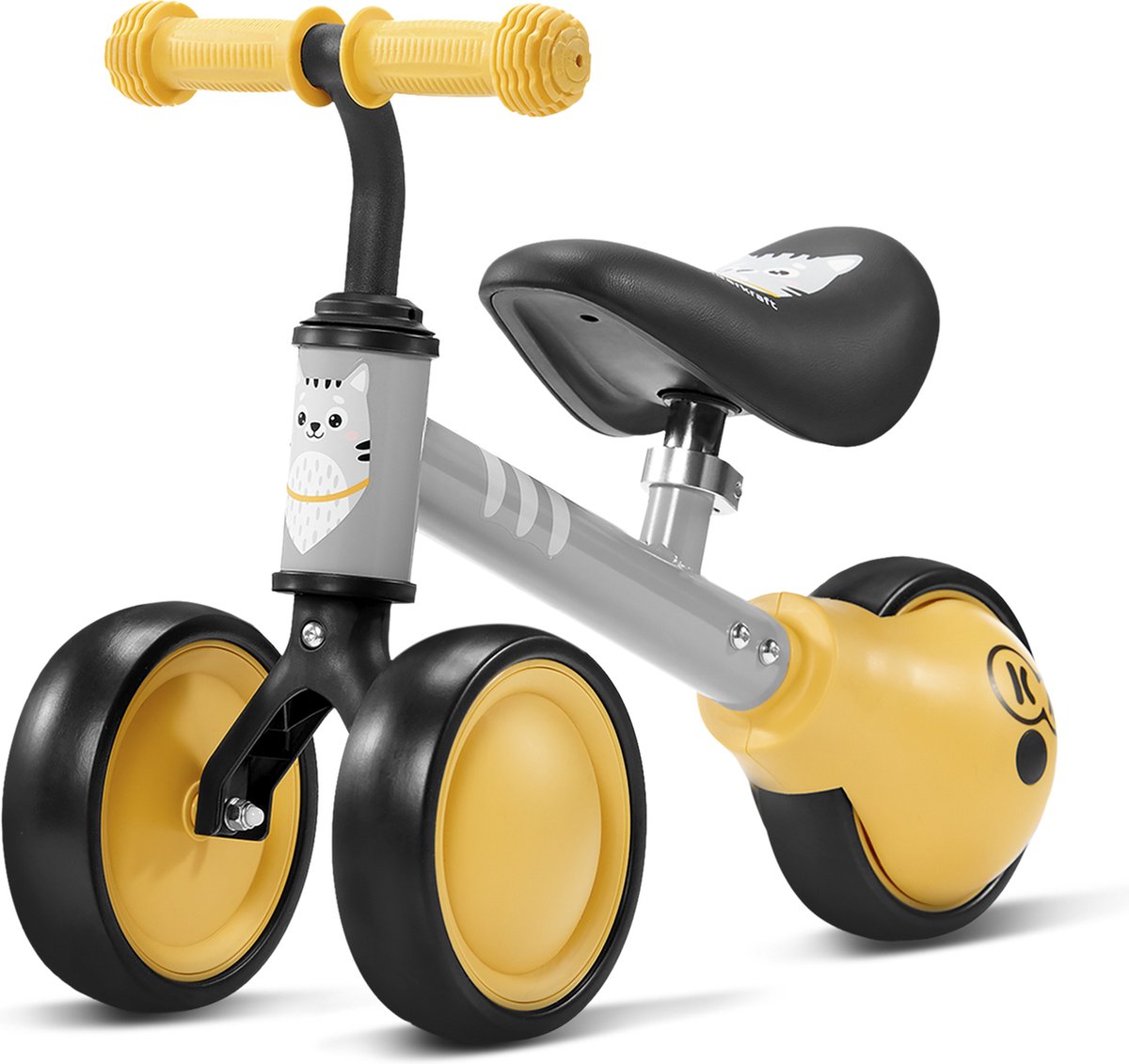 kinderkraft cutie loopfietsje leerfiets vanaf 1 jaar honing