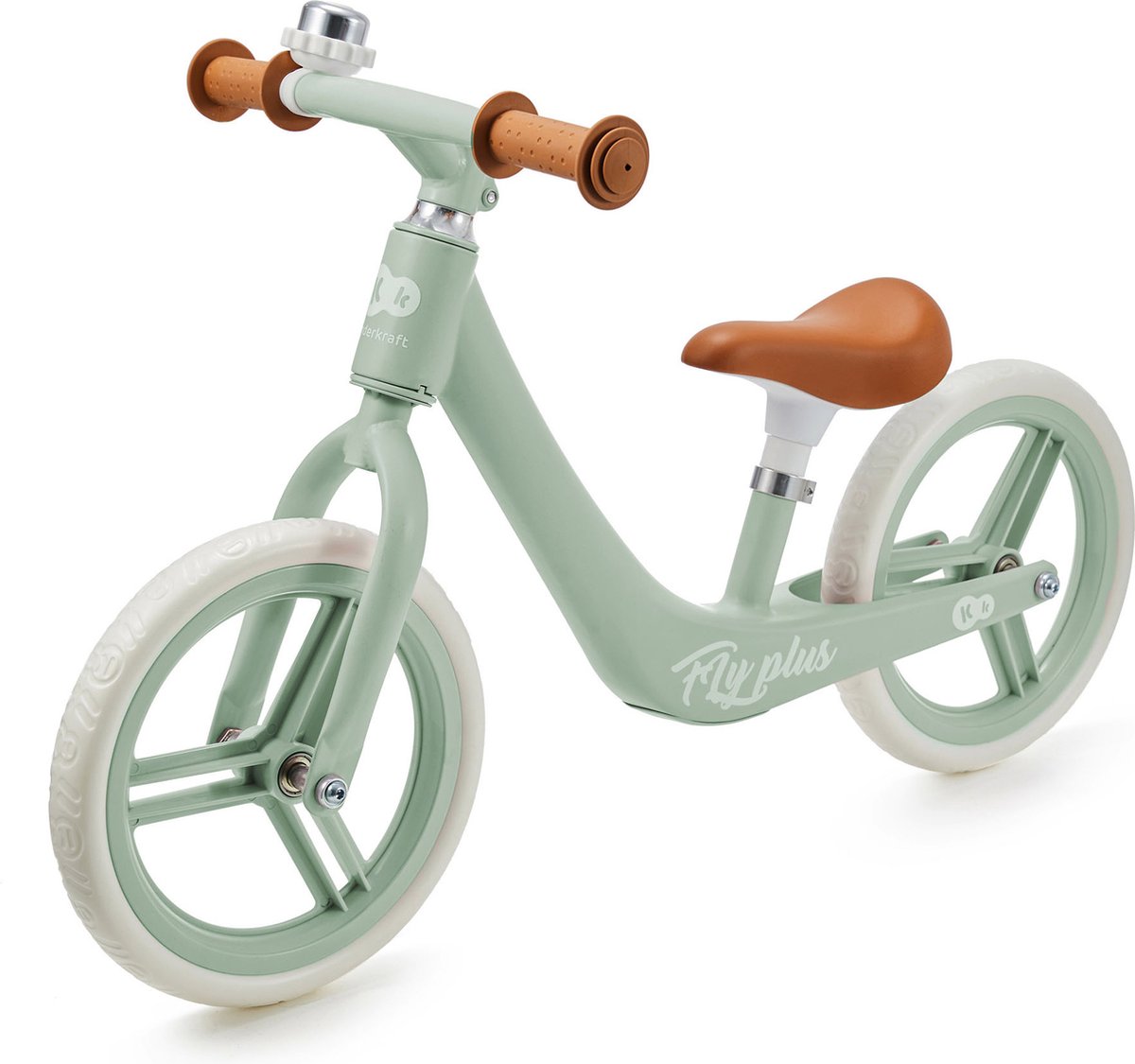 Kinderkraft FLY PLUS Loopfiets - Voor Kinderen vanaf 2 Jaar - Verstelbaar Zadel, Niet-Punctie EVA Wielen, Beperkte Stuurhoek en Ergonomisch Design - Fresh Mint Loopfiets kopen online
