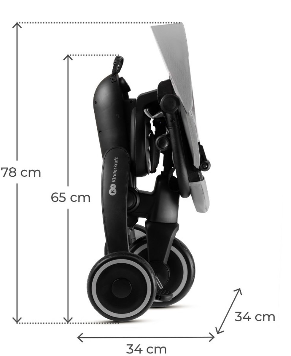 Kinderkraft JAZZ 2 Driewieler – 5-in-1 – Inklapbaar & Lichtgewicht – 360° Draaibare Click & Twist Stoel – Verstelbare Oudergreep & Zonnekap – 9 Maanden tot 5 Jaar – Groen Driewieler kopen online